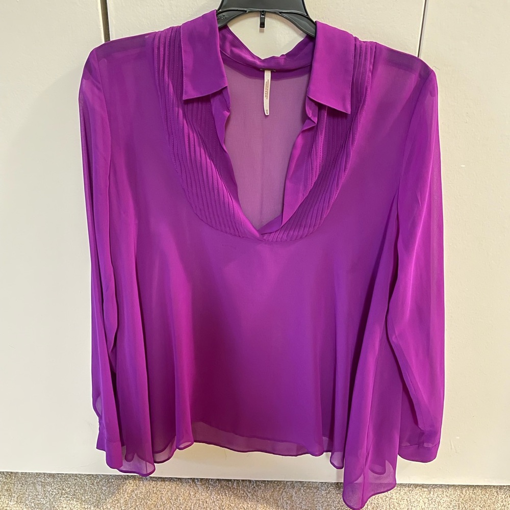 Free People purple blouse, sz xs